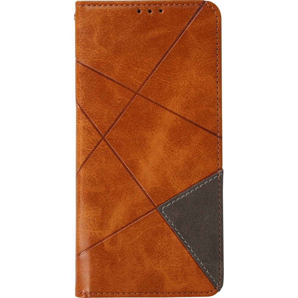 Hülle iPhone 17 Pro - Flip Geometrisch - Hellbraun