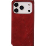 Hülle iPhone 17 Pro - Flip Geometrisch - Rot