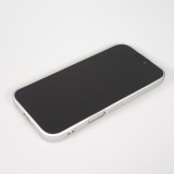 iPhone 17 Pro Max Case Hülle - Gummi weich mit Kameraschutzglas MagSafe - Silber