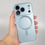 iPhone 17 Pro Max Case Hülle - Gummi weich mit Kameraschutzglas MagSafe - Blau