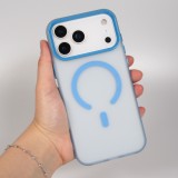 iPhone 17 Pro Max Case Hülle - Jelly Color Semi-transparent mit MagSafe - Orange - Blau