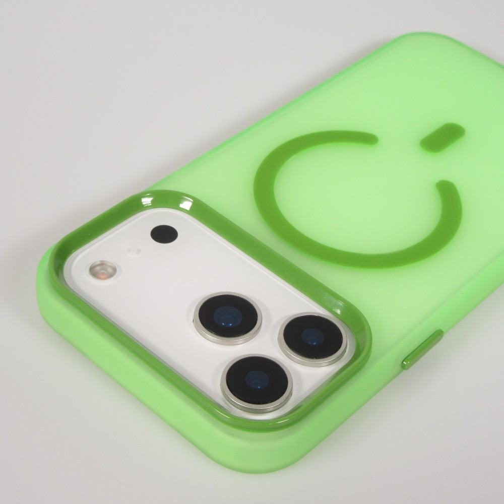 Coque iPhone 17 Pro - Jelly Color semi-transparent avec MagSafe - Vert