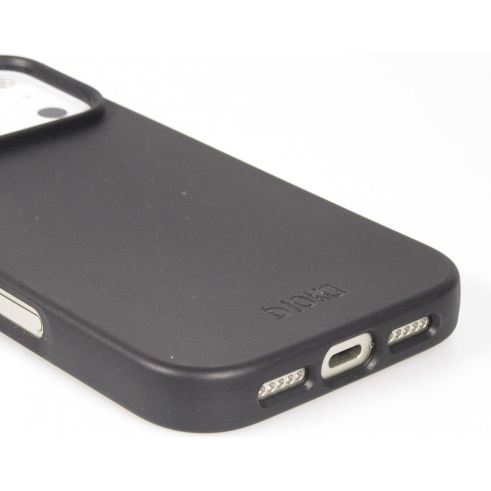 Coque iPhone 17 Pro Max - Bioka biodégradable et compostable Eco-Friendly - Noir