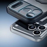 iPhone 17 Pro Max Case Hülle - Dux Ducis Aimo Mag Serie mit Halterung und Magnetring - Schwarz