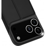 iPhone 17 Pro Max Case Hülle - Dux Ducis Skin Pro - Schwarze PU und TPU flexible Kunstlederhülle mit Kartenfach und Klappdeckel