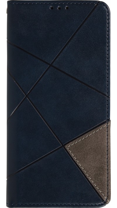 Hülle iPhone 17 Pro Max - Flip Geometrisch blau