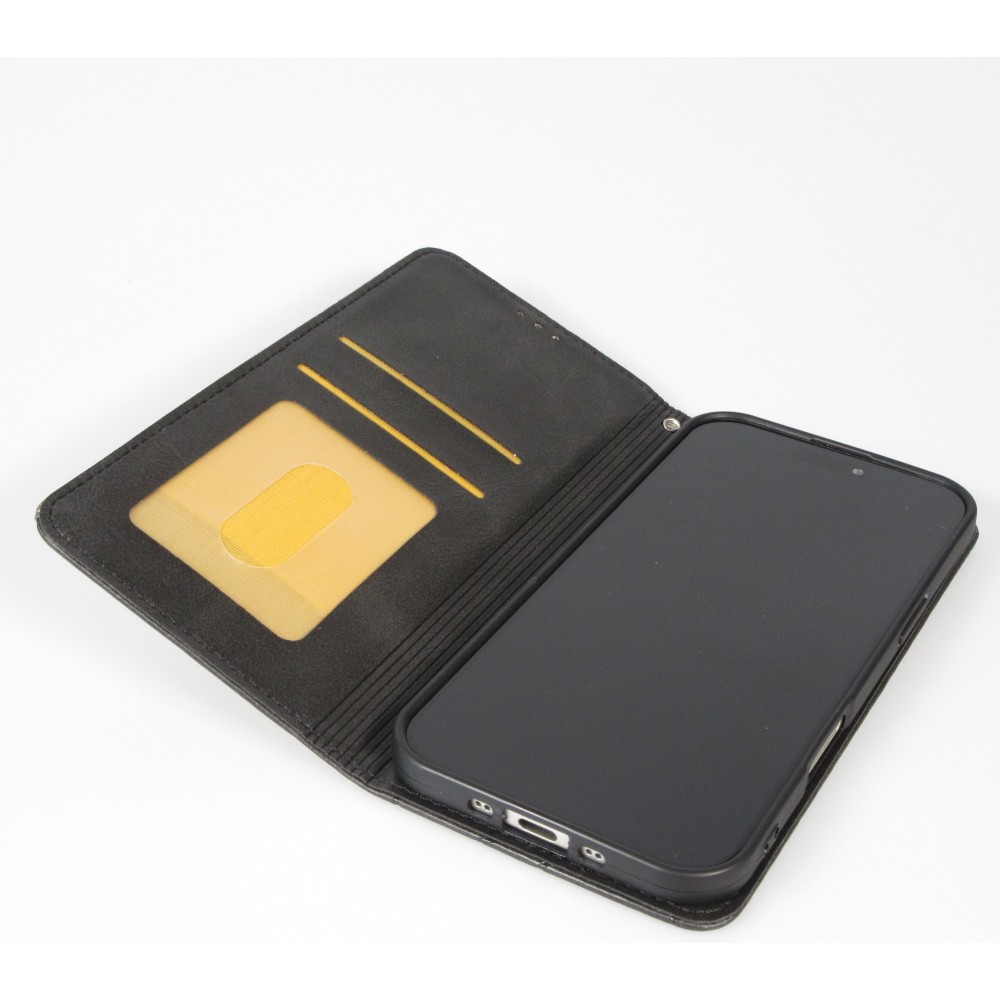 Hülle iPhone 17 Pro Max - Flip Geometrisch - Schwarz