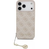 iPhone 17 Pro Max Case Hülle - Guess 4G Charm Elegante Schutz Raffiniertes Design Trendaccessoire - Rosa
