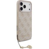 iPhone 17 Pro Max Case Hülle - Guess 4G Charm Elegante Schutz Raffiniertes Design Trendaccessoire - Rosa