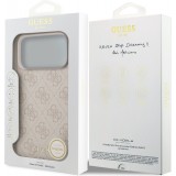 iPhone 17 Pro Max Case Hülle - Guess 4G Charm Elegante Schutz Raffiniertes Design Trendaccessoire - Rosa