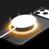 Coque iPhone 17 Pro Max - Qialino cuir véritable (compatible MagSafe) - Noir