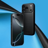 Coque iPhone 17 Pro Max - Qialino cuir véritable (compatible MagSafe) - Noir