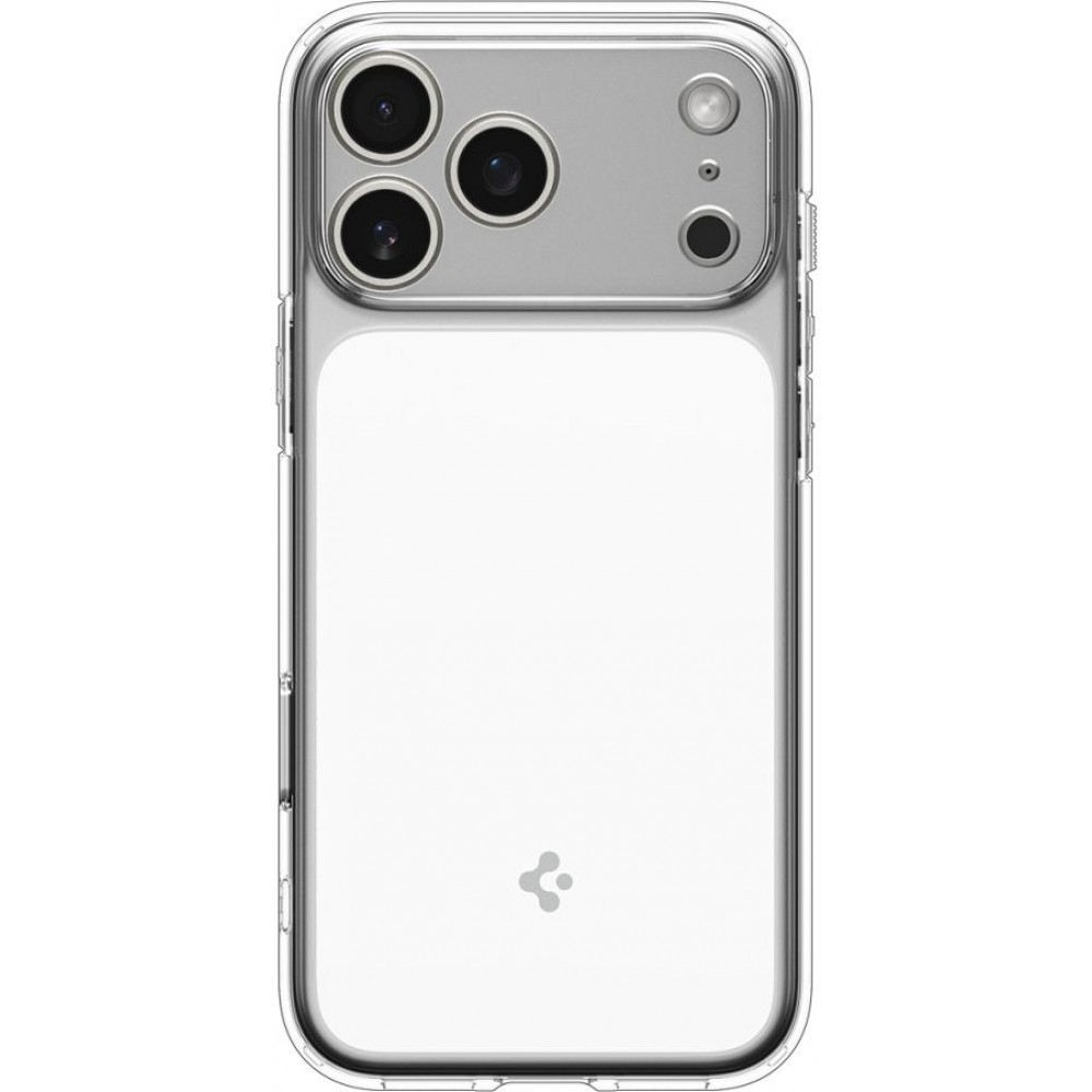 Coque iPhone 17 Pro Max - Spigen Ultra Hybrid T MagFit compatible avec MagSafe transparente et r&eacute;sistante - Transparent