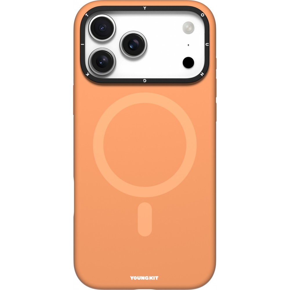 iPhone 17 Pro Max Case Hülle - Youngkit Gel Cream Series MagSafe - Orange