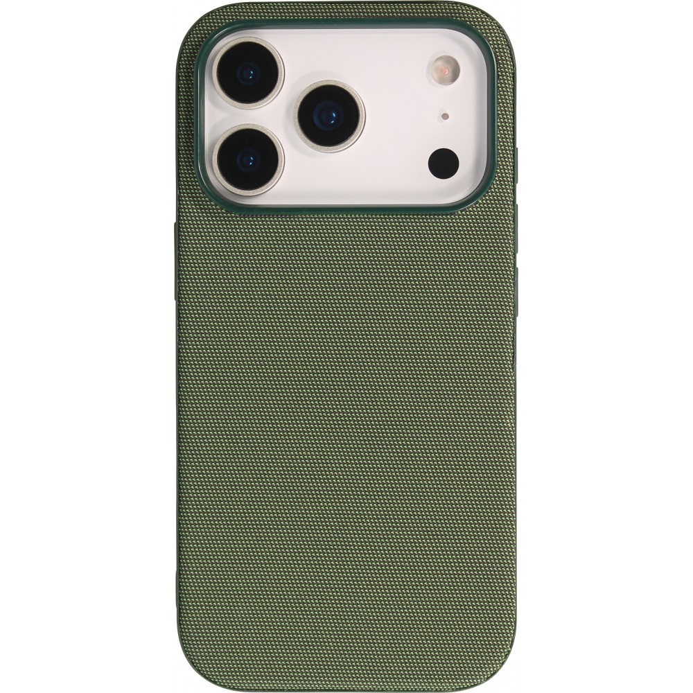 Coque iPhone 17 Pro - Tissage technique compatible avec MagSafe finition premium et protection &eacute;l&eacute;gante - Vert