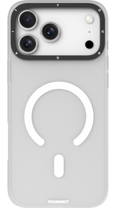 iPhone 17 Pro Case Hülle - Youngkit Hidden Sand MagSafe - Weiss