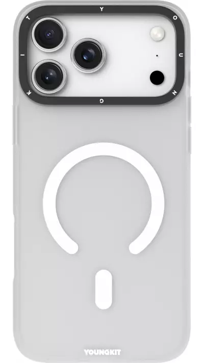 iPhone 17 Pro Max Case Hülle - Youngkit Hidden Sand MagSafe - Weiss