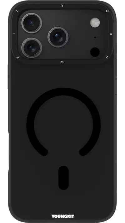 iPhone 17 Pro Max Case Hülle - Youngkit Hidden Sand MagSafe - Schwarz
