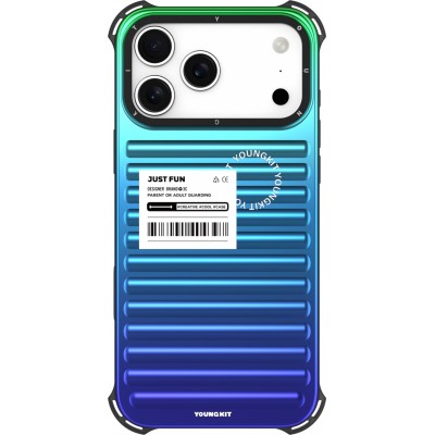 iPhone 17 Pro Case H&uuml;lle - Youngkit Secret Color Farbverlauf kompatibel mit MagSafe - Blau