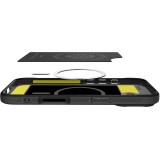 iPhone 17 Case Hülle - Spigen Rugged Armor MagFit MagSafe kompatibel robust und langlebig - Schwarz