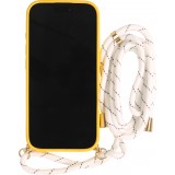 Coque iPhone Air - Bio Eco-Friendly nature avec cordon collier jaune