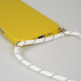 Coque iPhone Air - Bio Eco-Friendly nature avec cordon collier jaune