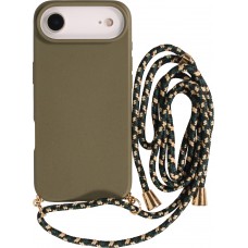 Coque iPhone Air - Bio Eco-Friendly nature avec cordon collier - Vert foncé