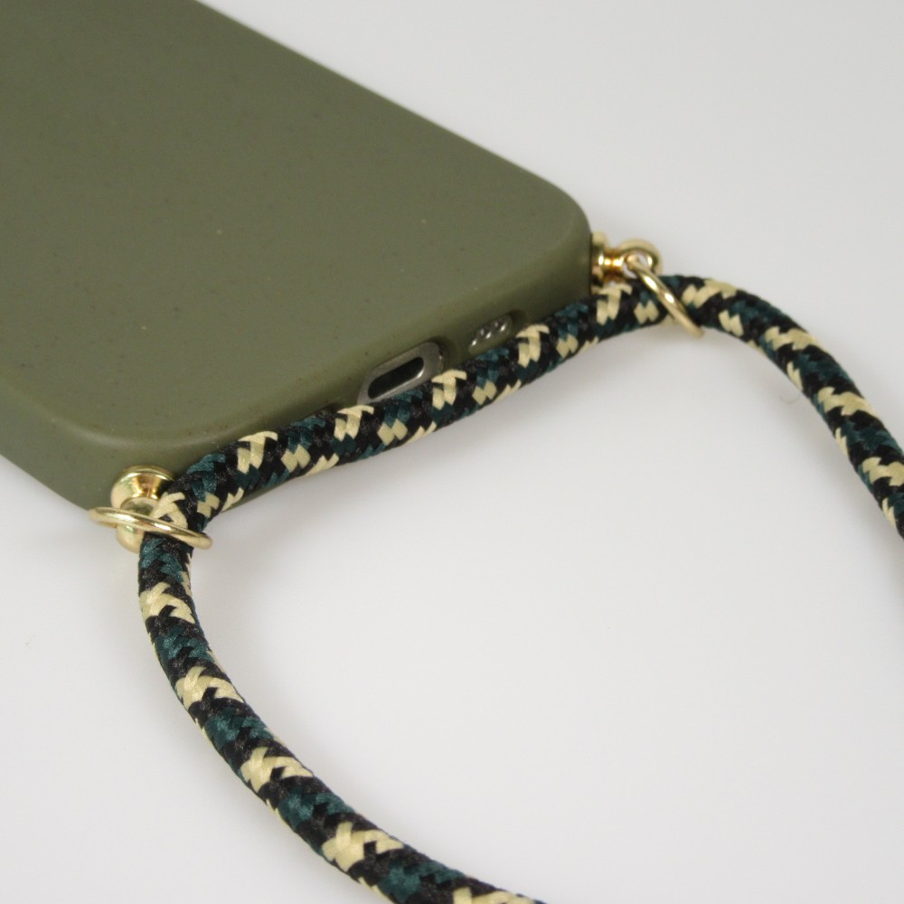 Coque iPhone Air - Bio Eco-Friendly nature avec cordon collier - Vert foncé