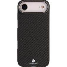 iPhone Air Case Hülle - Carbomile Schutzcase aus echtem Aramid Carbonfaser - Schwarz