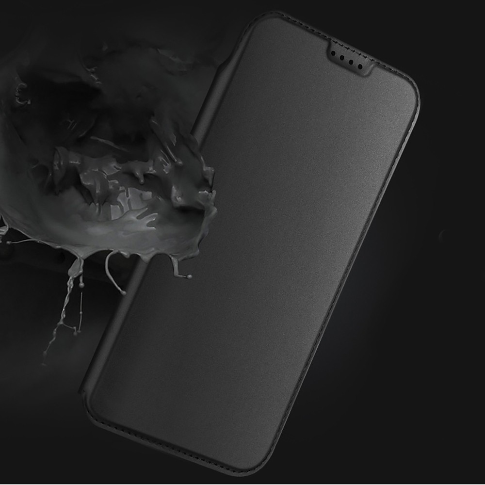 iPhone Air Case Hülle - Dux Ducis Skin Pro - Flexibles PU und TPU Kunstleder mit Kartenfach und Klappe - Schwarz
