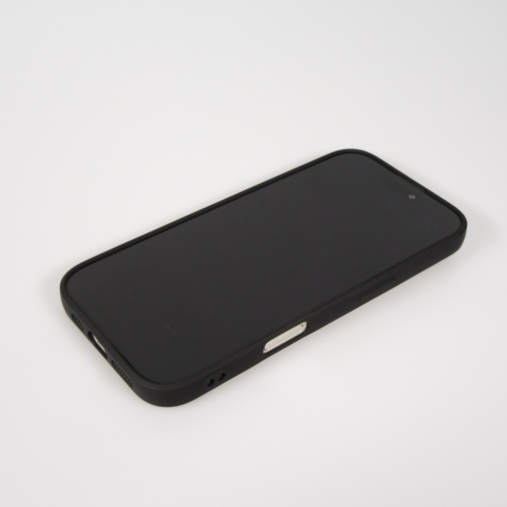iPhone Air Case Hülle - Gummi weich mit Kameraschutzglas MagSafe - Schwarz