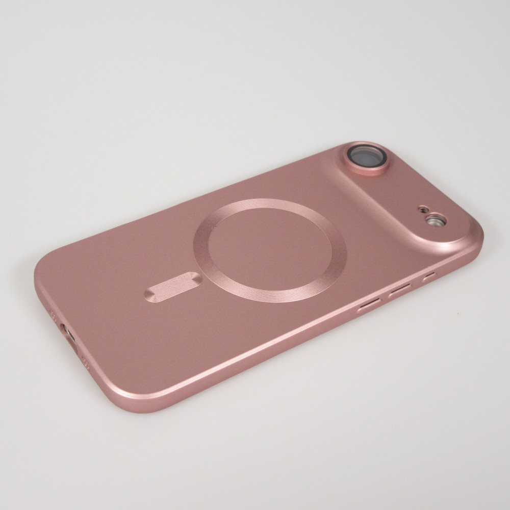 Coque iPhone Air - Gel souple avec vitre de protection caméra MagSafe - Rose