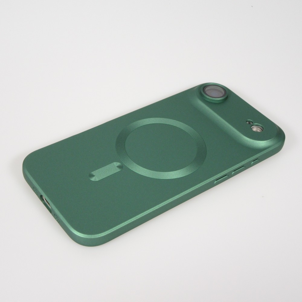 iPhone Air Case Hülle - Gummi weich mit Kameraschutzglas MagSafe - Grün