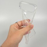 iPhone Air Case Hülle - Gummi Transparent Gel Bumper mit extra Schutz für Ecken Antischock