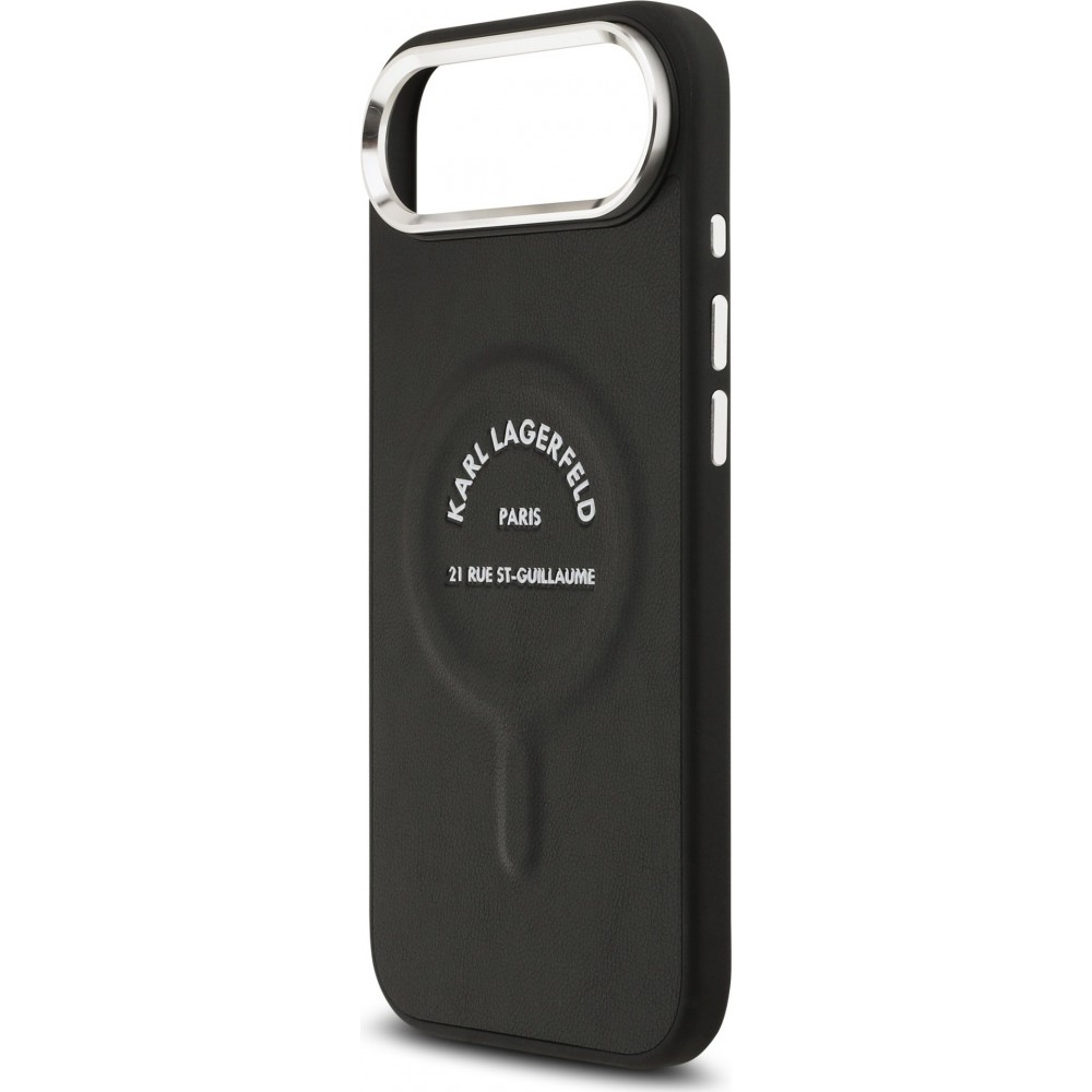 iPhone Air Case Hülle - Karl Lagerfeld PU RSG MagSafe Logo Elegant und Schutz - Schwarz