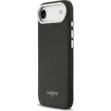 iPhone Air Case Hülle - Lacoste PU Leder Champs Elysees MagSafe elegante und langlebige Schutzhülle - Schwarz