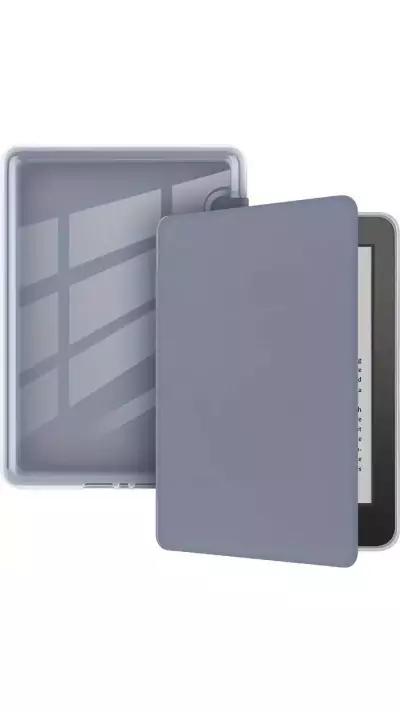 Kindle Paperwhite 2024 (12e génération) Case Hülle - Ultra-transparente Acryl- und TPU-Hülle mit Stosschutz und Standby / Weckfunktion - Dunkelblau