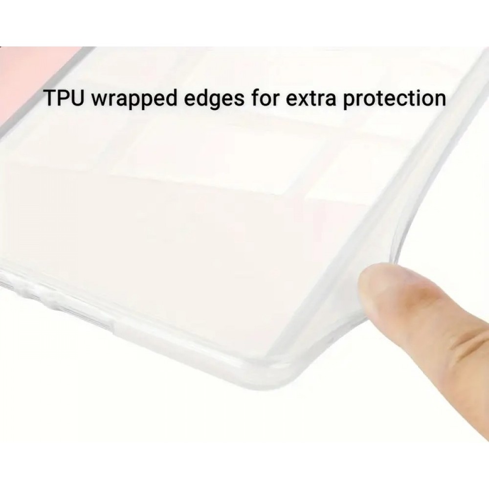 Coque Kindle Paperwhite 2024 (12e génération) - Ultra-transparent protection acrylique et TPU antichoc avec fonction veille / réveil - Noir