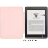 Coque Kindle Paperwhite 2024 (12e génération) - Ultra-transparent protection acrylique et TPU antichoc avec fonction veille / réveil - Rose