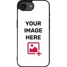 Personalisierte Hülle mit schwarzen Silikonrändern - iPhone 16e