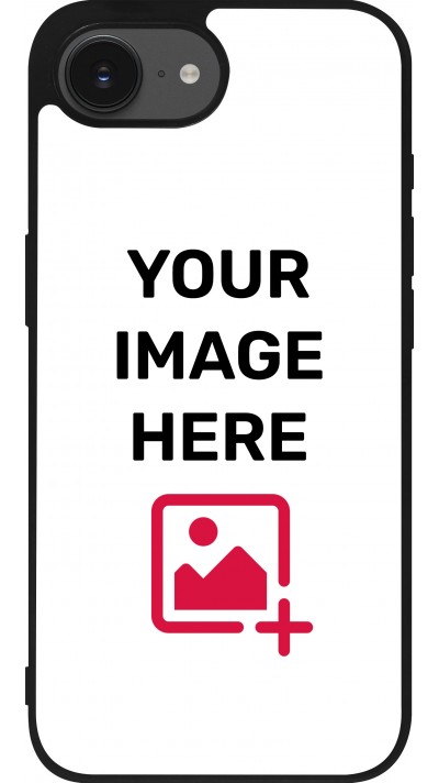 Personalisierte Hülle mit schwarzen Silikonrändern - iPhone 16e