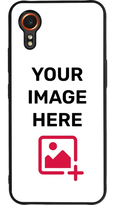 Coque personnalisée en silicone rigide noir - Galaxy XCover7
