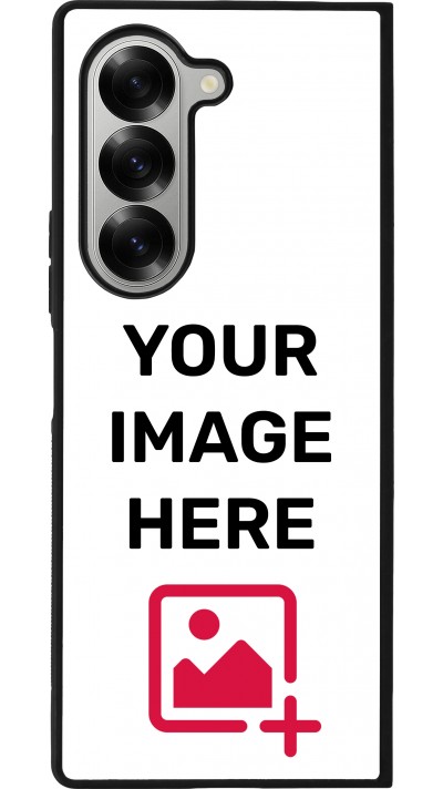 Coque personnalisée en silicone rigide noir - Galaxy Z Fold6