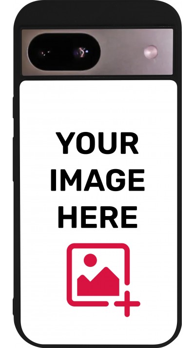 Custom Hülle Silikon schwarz - Google Pixel 8a