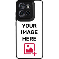 Custom Hülle Silikon schwarz - Motorola Moto S50