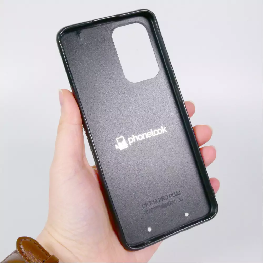 Coque personnalisée en silicone rigide noir - OPPO F19 Pro+