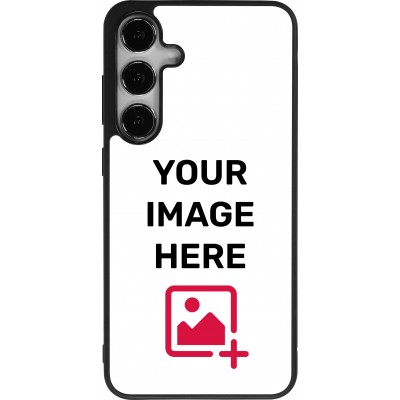 Custom Hülle Silikon schwarz - Samsung Galaxy S25+