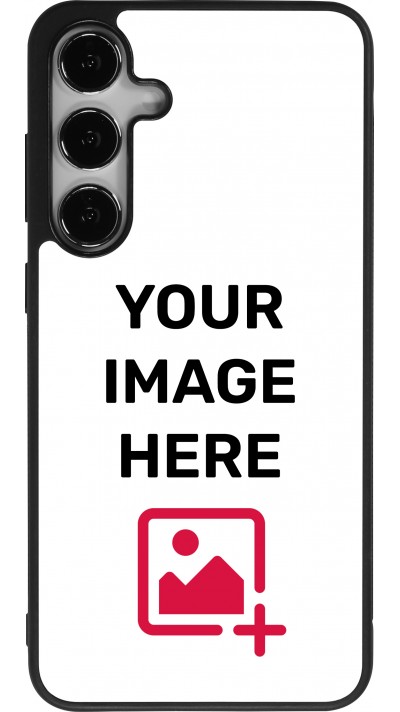 Custom Hülle Silikon schwarz - Samsung Galaxy S25+