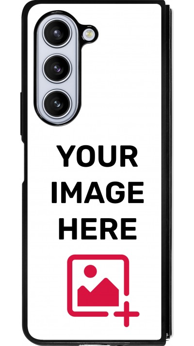 Custom Hülle Silikon schwarz - Samsung Galaxy Z Fold5