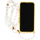 Samsung Galaxy S25 Edge Case Hülle - Bio Eco-Friendly Vegan mit Handykette Necklace - Gelb